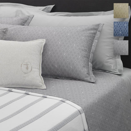 Trussardi Home Completo Lenzuola Matrimoniale Royal Grayhound S220 - Passarelli Biancheria