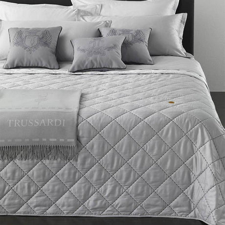 Trussardi Home Copriletto Trapuntato Quilt Matrimoniale Seam Line S300 - Passarelli Biancheria