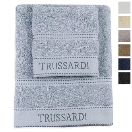 Trussardi Home Set Spugna 1+1 in Puro Cotone Ribbon S32 - Passarelli Biancheria