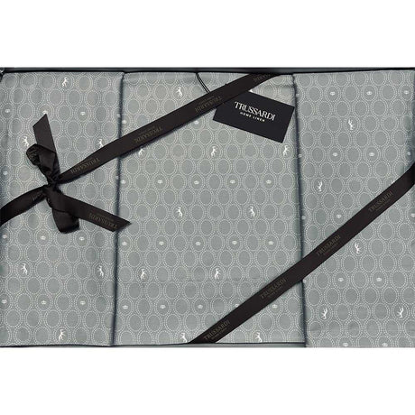 Trussardi Home Completo Lenzuola Matrimoniale Royal Grayhound S220 - Passarelli Biancheria