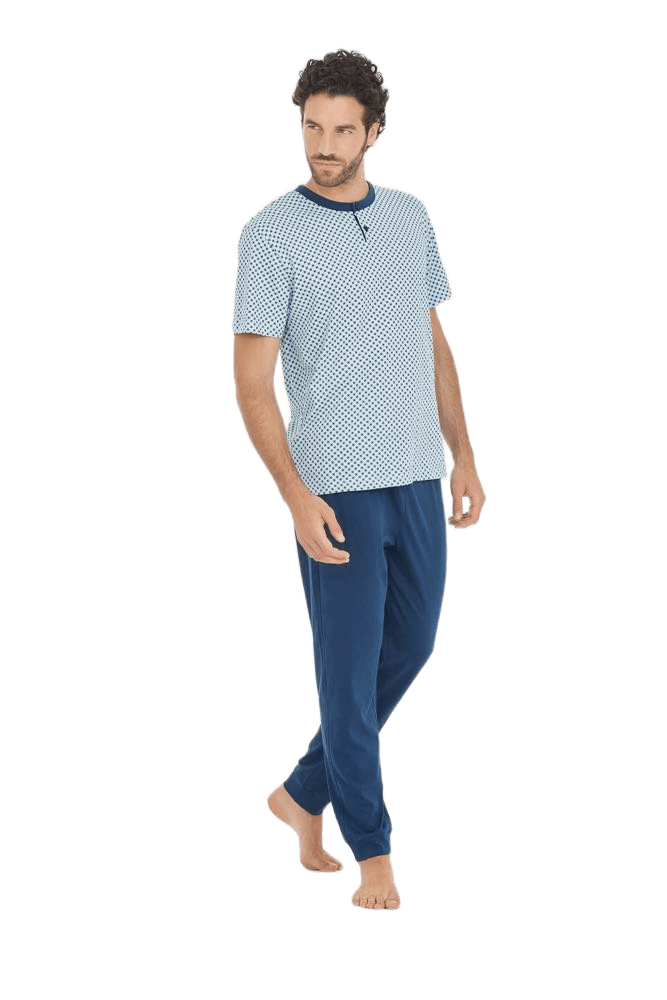 Ragno Pigiama da Uomo 3 Pezzi Maniche Corte U444NT S30 - Passarelli Biancheria