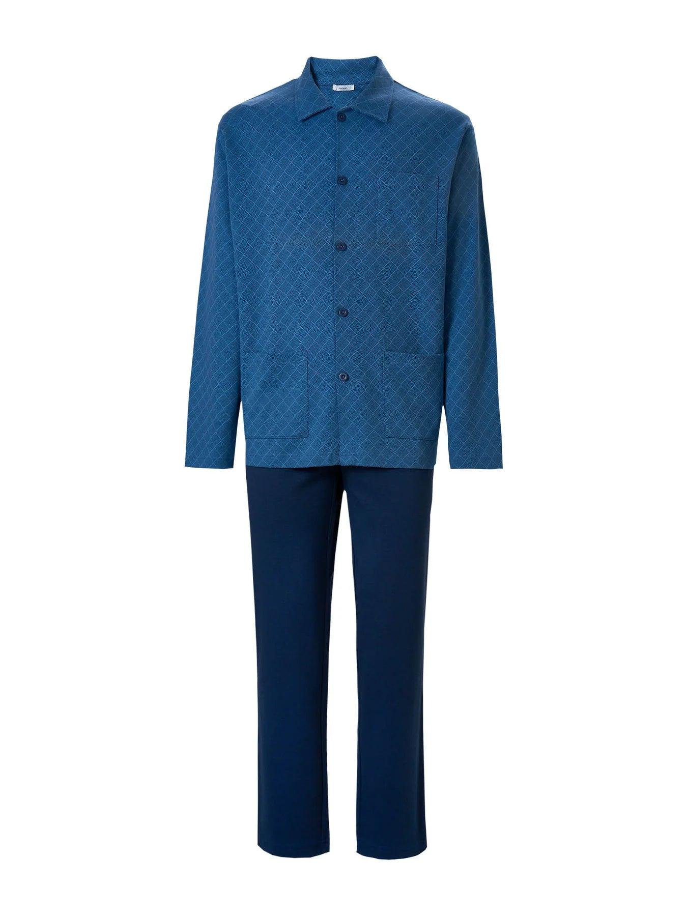 Ragno Pigiama da Uomo in Caldo Cotone Aperto U541N7 S38 - Passarelli Biancheria