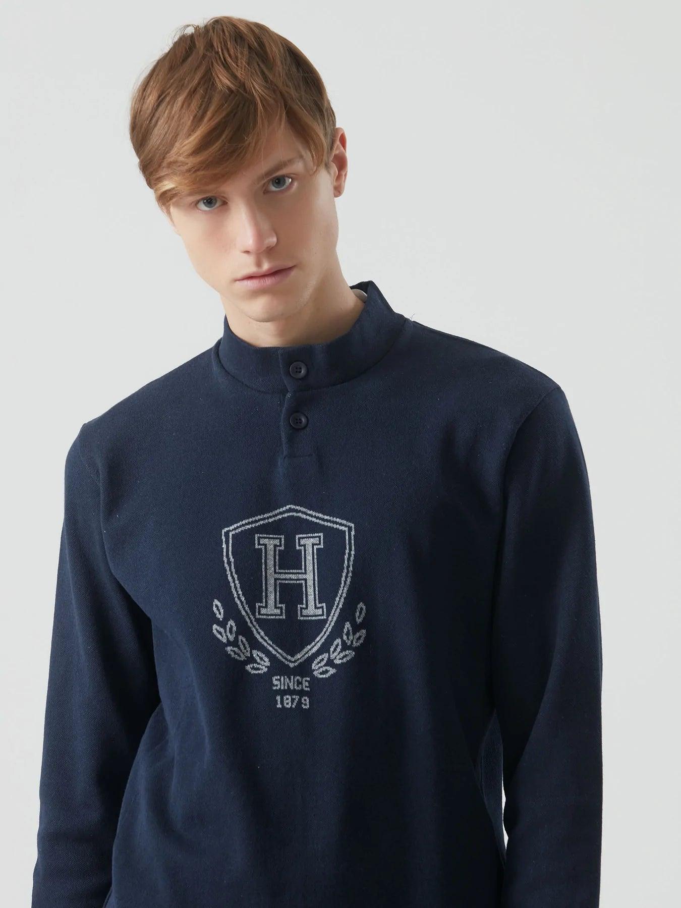 Ragno Pigiama Uomo Invernale Punto Milano Collo Alto U608N1 S38 - Passarelli Biancheria