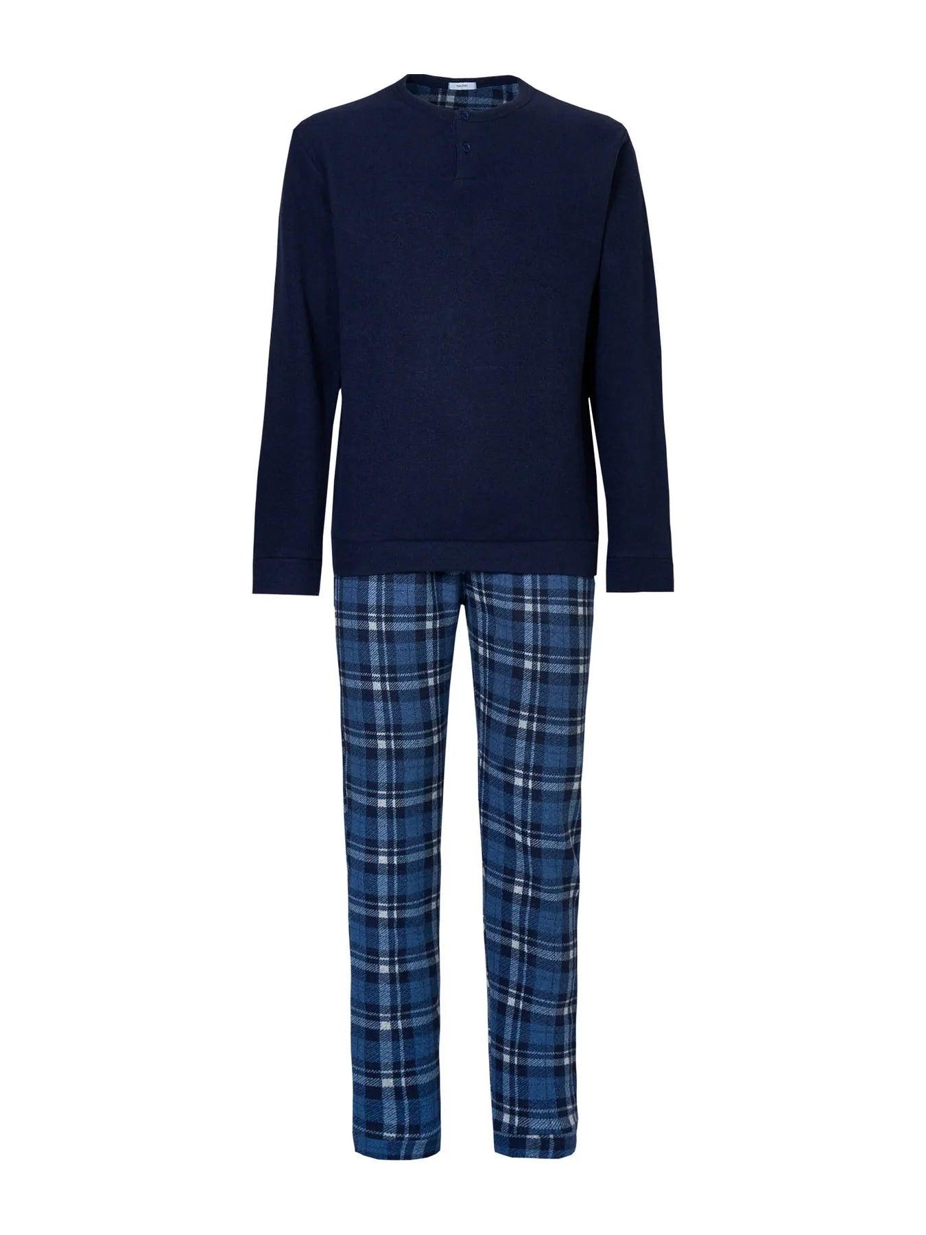 Ragno Pigiama Uomo Invernale Punto Milano U613N1 S38 - Passarelli Biancheria