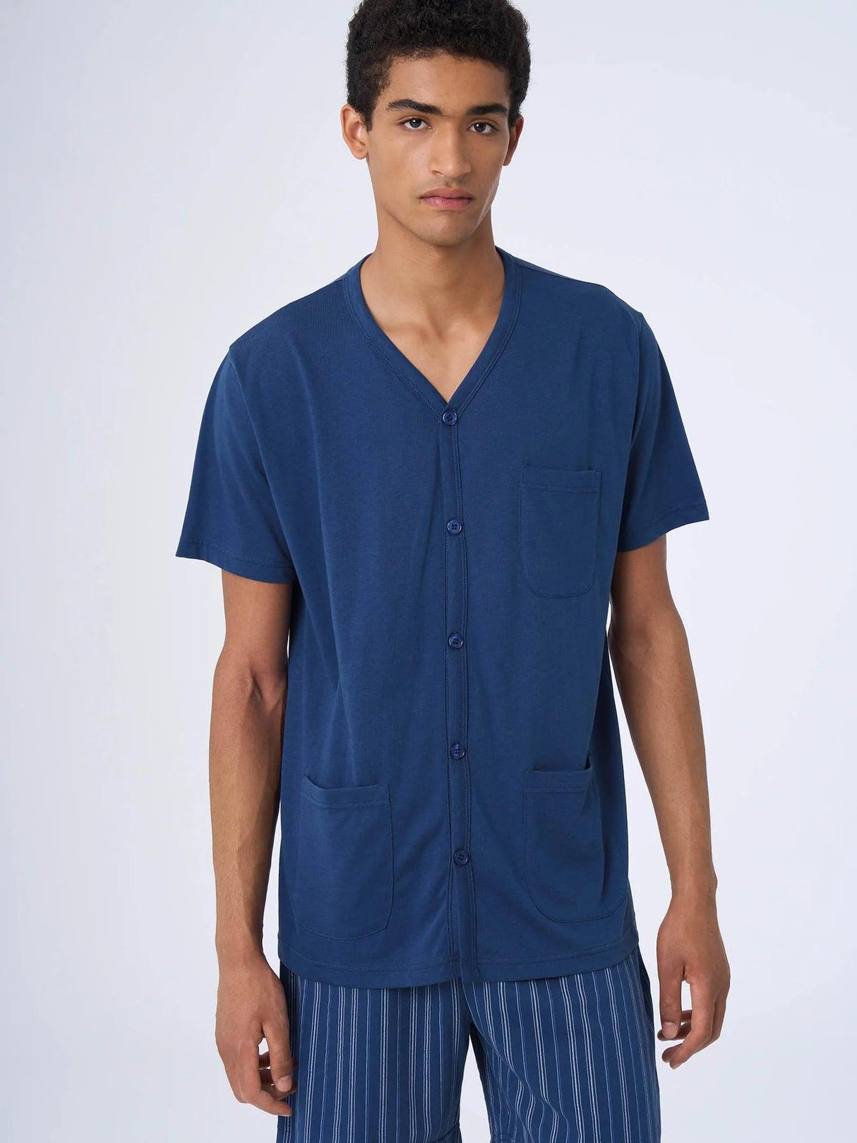 Ragno Pigiama Estivo Corto Aperto da Uomo U645NG S28 - Passarelli Biancheria