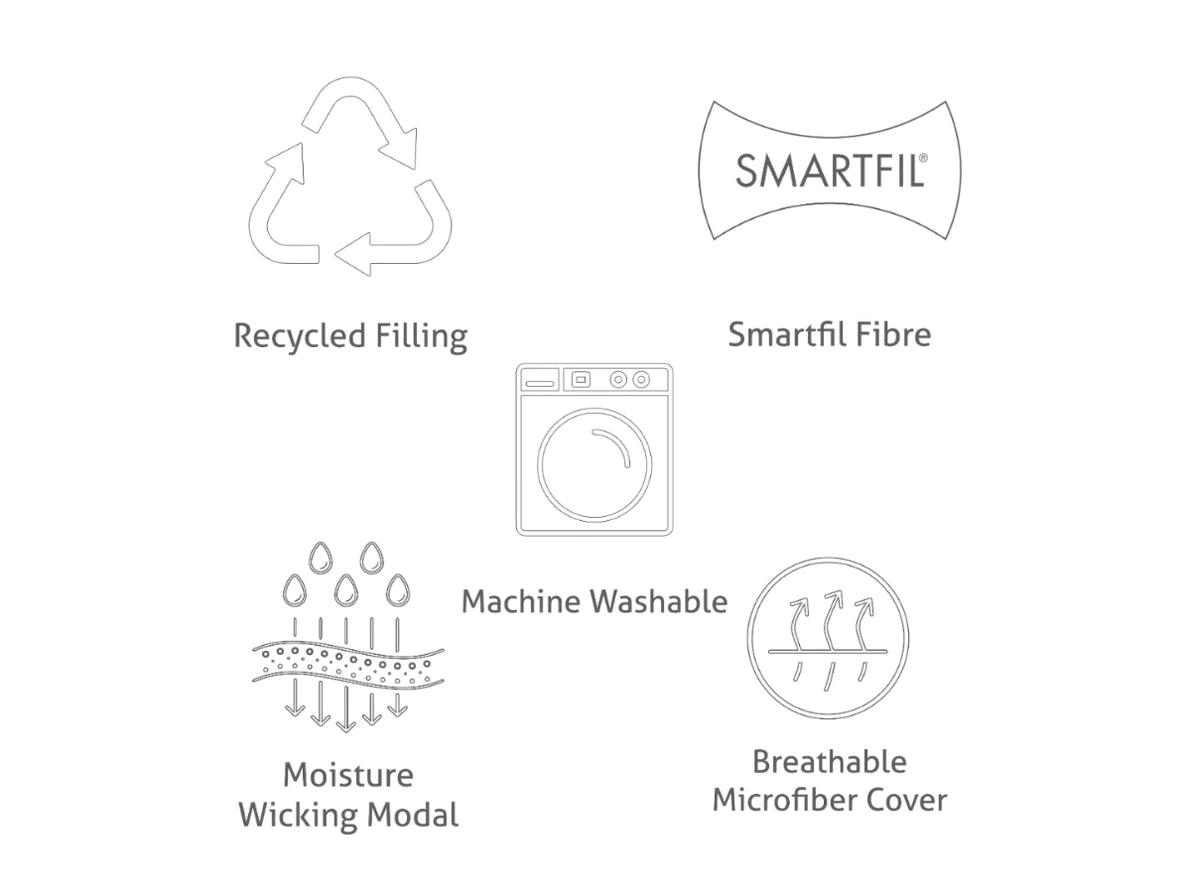 The Fine Bedding – Piumino Matrimoniale in microfibra Breathe Invernale ★★★ B152 - Passarelli Biancheria