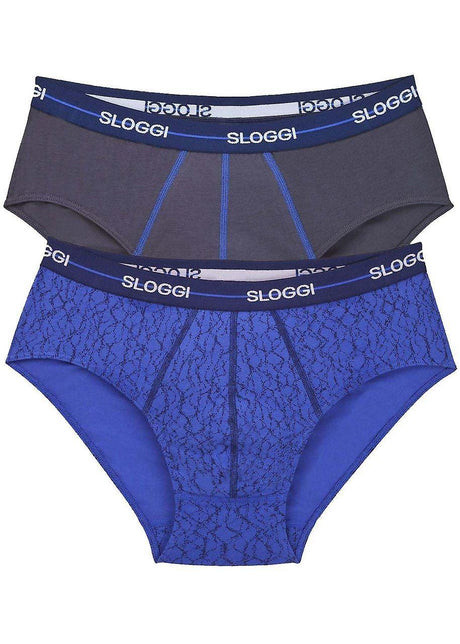 Sloggi Uomo 2 Slip Start Midi 10050546 S13 - Passarelli Biancheria