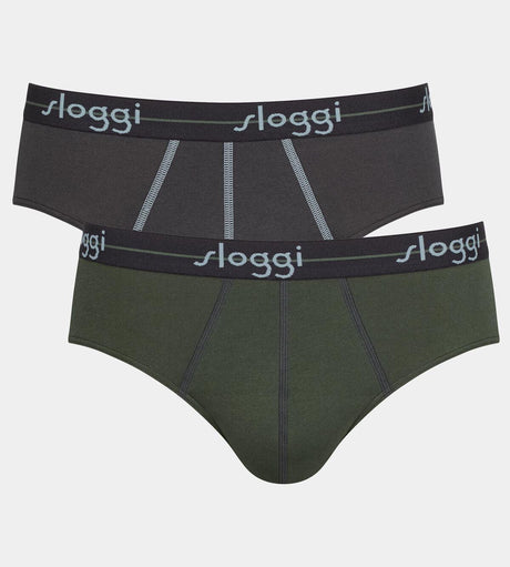 Sloggi Uomo 2 Slip Start Midi 10050546 S13 - Passarelli Biancheria