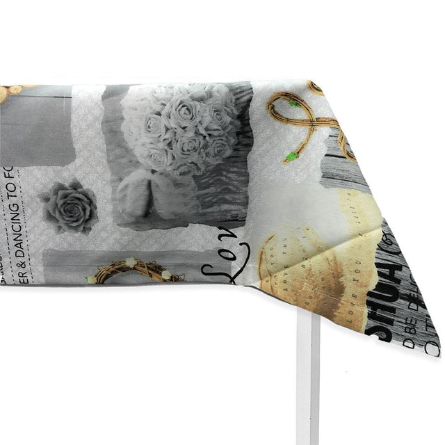 Maè Via Roma 60 Copritavola / Tovaglia Natalizia fantasia Wood 160x180cm S26 - Passarelli Biancheria