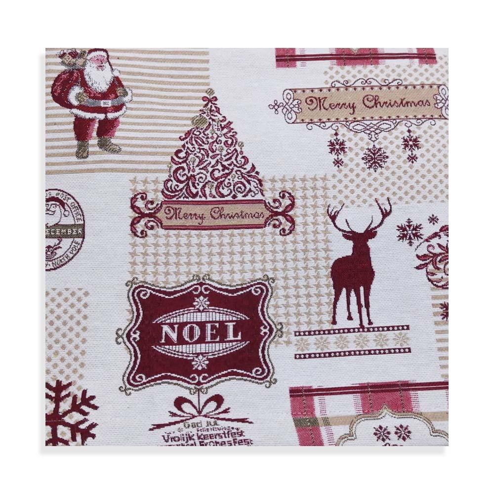 Via Roma 60 Copritavolo in Gobelin Natalizio Rosso - Varie Dimansioni - Passarelli Biancheria