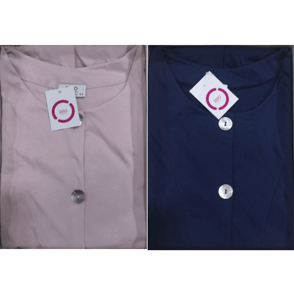 Zero Pigiamore Vestaglia Estiva Abbottonata da Donna 3379 S40 - Passarelli Biancheria