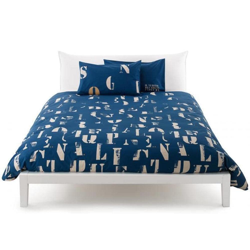 Zucchi Completo Copripiumino Matrimoniale Message S100 - Passarelli Biancheria