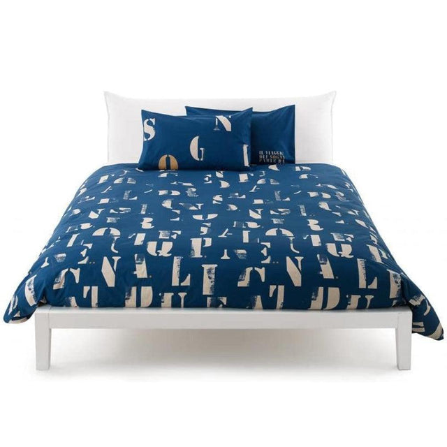 Zucchi Completo Copripiumino Matrimoniale Message S100 - Passarelli Biancheria