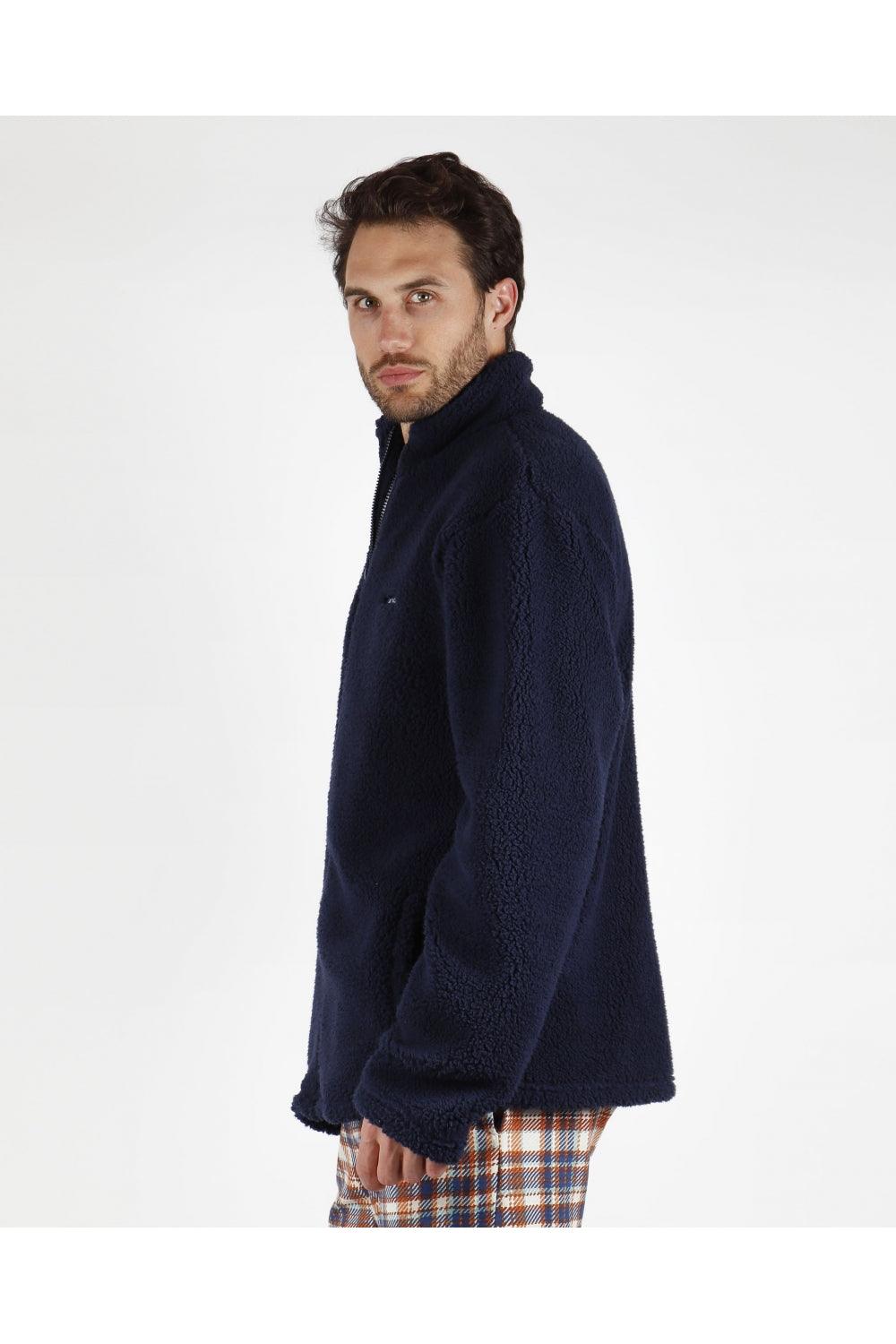 Admas Giacca da Camera per Uomo in Caldo Speeper con Cerniera 57540 S27 - Passarelli Biancheria