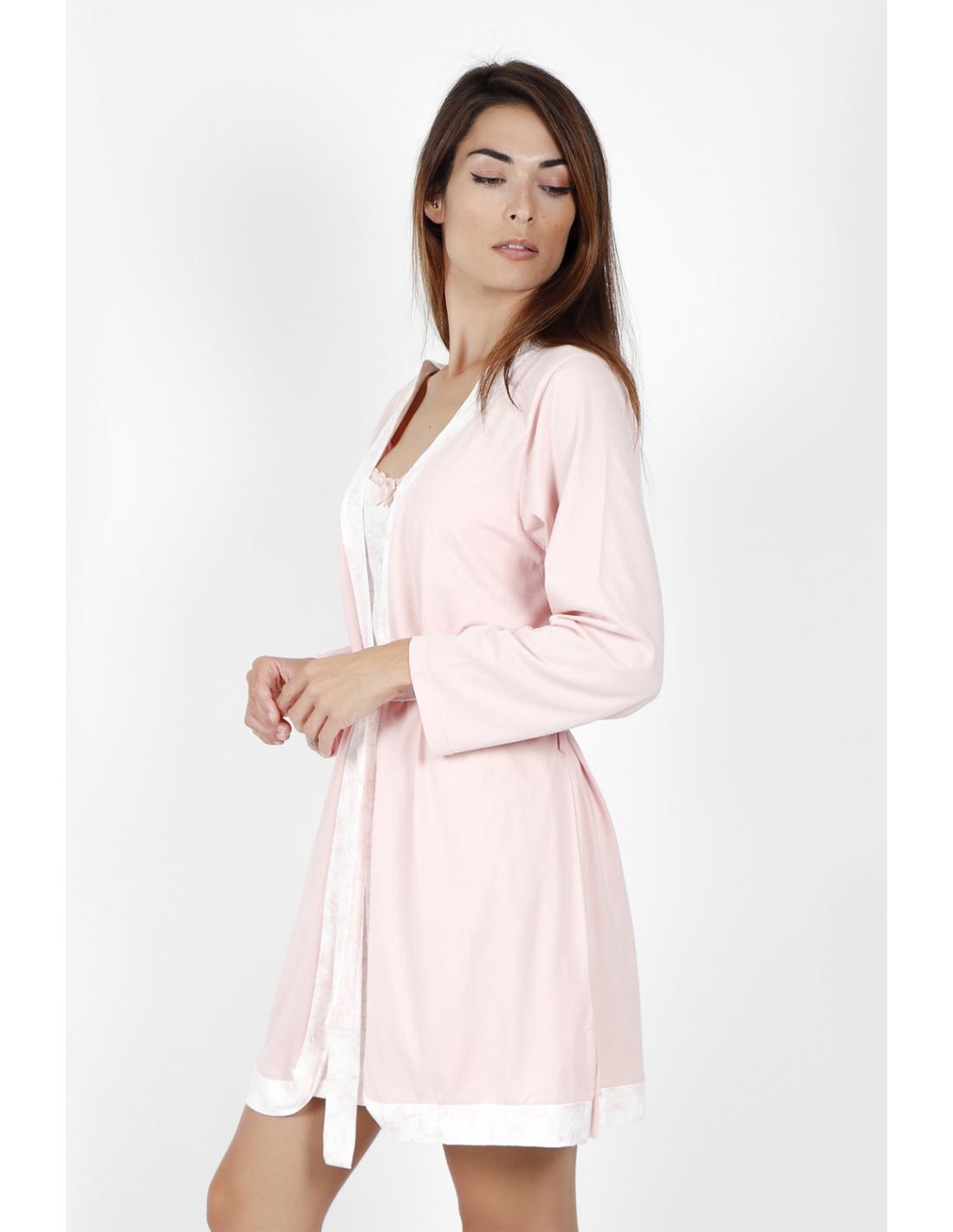 Admas Vestaglia da Donna in Cotone Leggero Maniche Lunghe 57407 S24 - Passarelli Biancheria