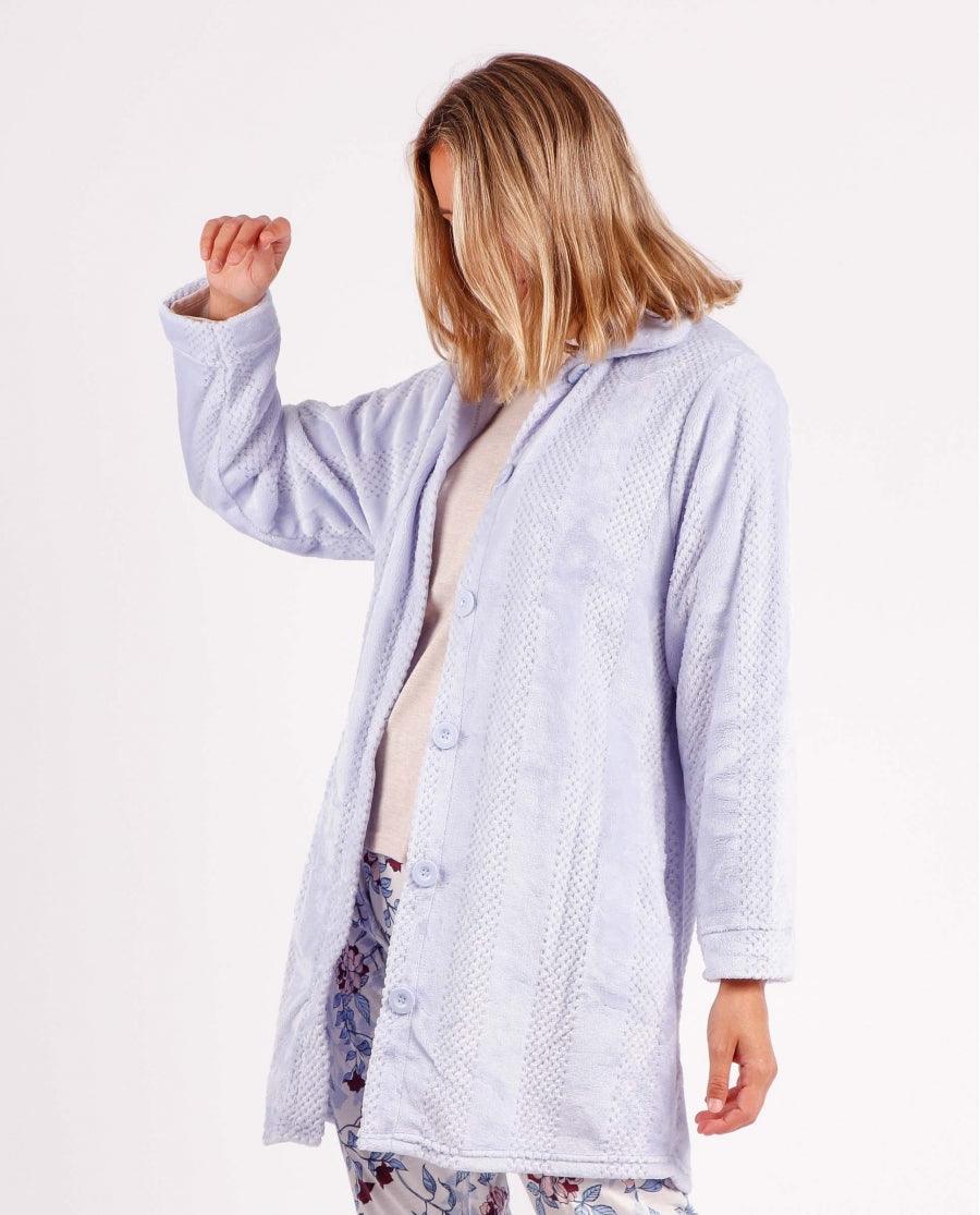 Admas Vestaglia Invernale da Donna in Pile Abbottonata 57414 S25 - Passarelli Biancheria