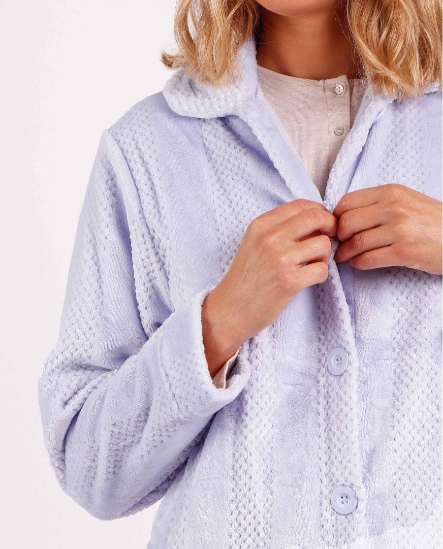 Admas Vestaglia Invernale da Donna in Pile Abbottonata 57414 S25 - Passarelli Biancheria