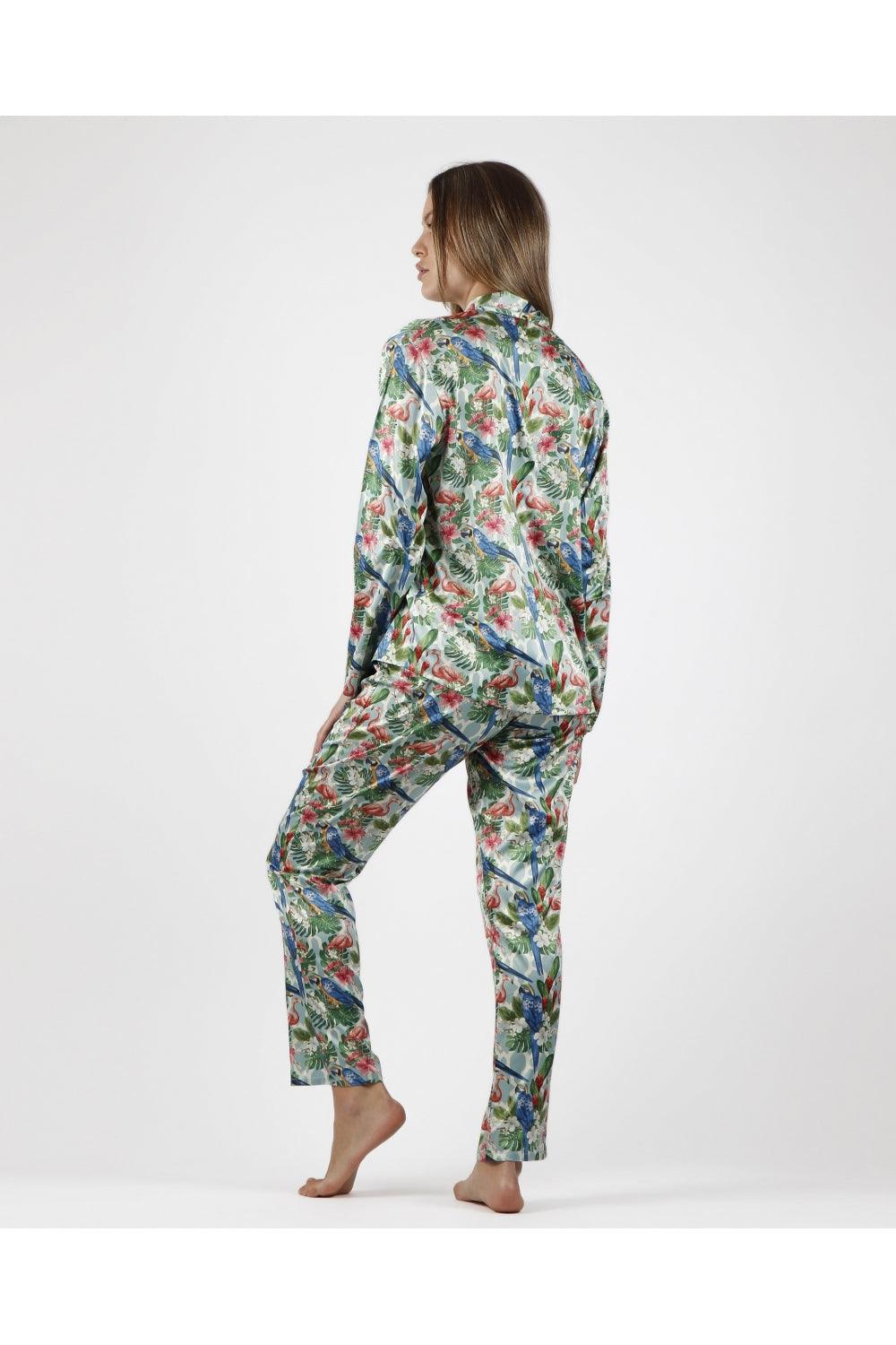 Admas Pigiama da Donna In Raso Maniche Lunghe 56168 S34 - Passarelli Biancheria