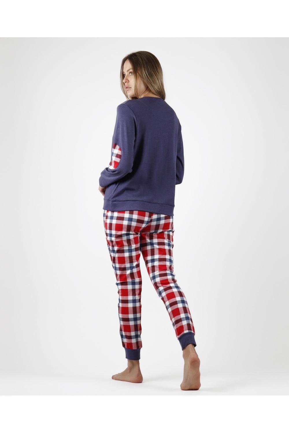 Admas Pigiama da Donna in Caldo Cotone Winter Scottish 56149 S30 - Passarelli Biancheria