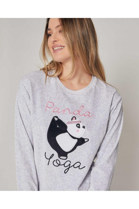 Admas Pigiama Invernale da Donna in Velluto 55842 S29 - Passarelli Biancheria