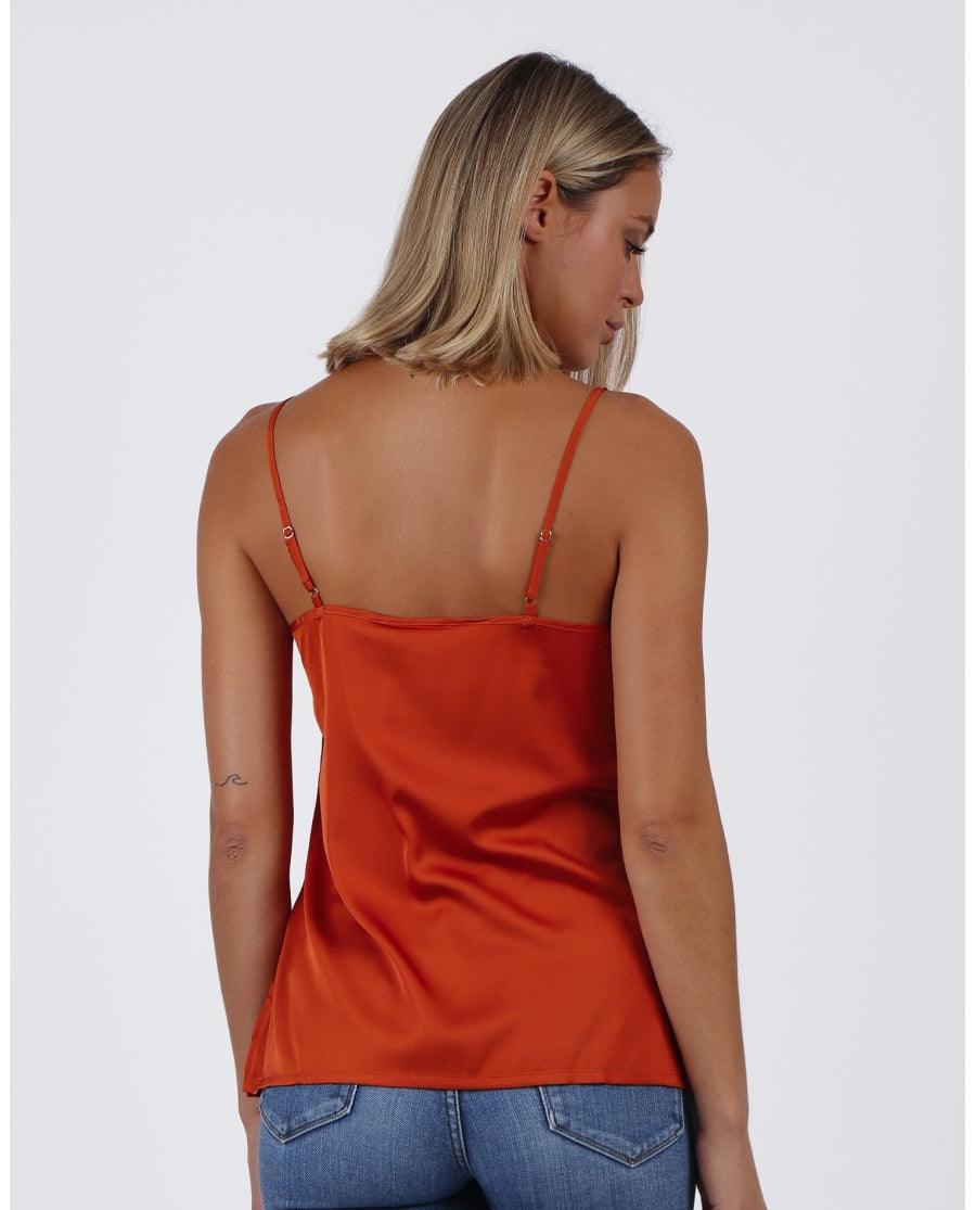 Admas Canotta Raso con profilo in Pizzo 43491 S17 - Passarelli Biancheria