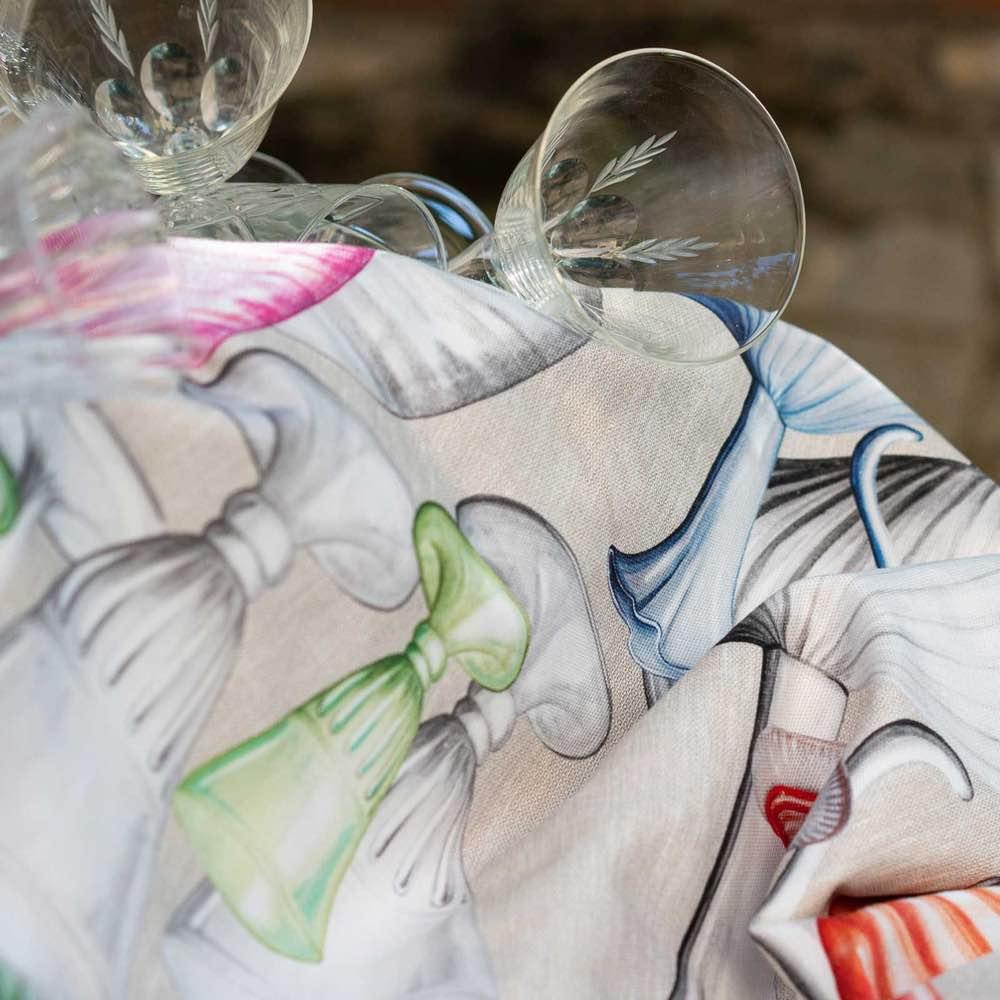 Tessitura Toscana Telerie Tovaglia da Tavola in 100% Puro Cotone Cheers - Passarelli Biancheria