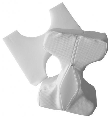 Cuscino Posturale Silver per Sciatalgia Gambe Schiena in Poliuretano Bianco S13 - Passarelli Biancheria