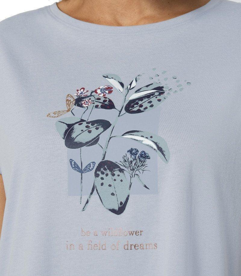 Triumph Camicia da Notte Estiva Maniche Corte da Donna Nightdresses 10207555 NDK 10 X S24 - Passarelli Biancheria