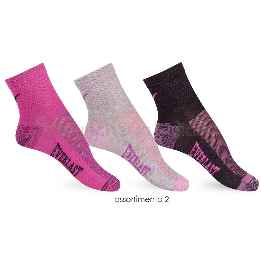 Everlast Set 3 Paia Calzini Donna in Cotone Elastivo EV301 S10 - Passarelli Biancheria