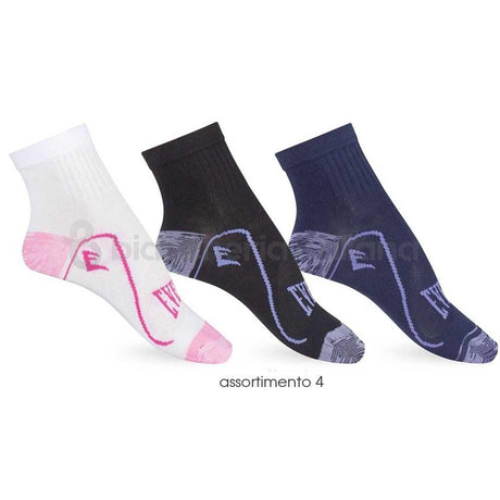 Everlast Set 3 Paia Calzini Donna in Cotone Elastivo EV301 S10 - Passarelli Biancheria