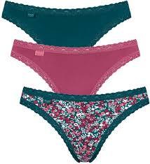 Sloggi Donna C3P Weekend Tanga M010 S100 - Passarelli Biancheria