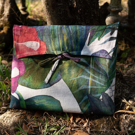 Tessitura Toscana Telerie Tovaglia da Tavola Rotonda in 100% Canapa Karkade - Passarelli Biancheria