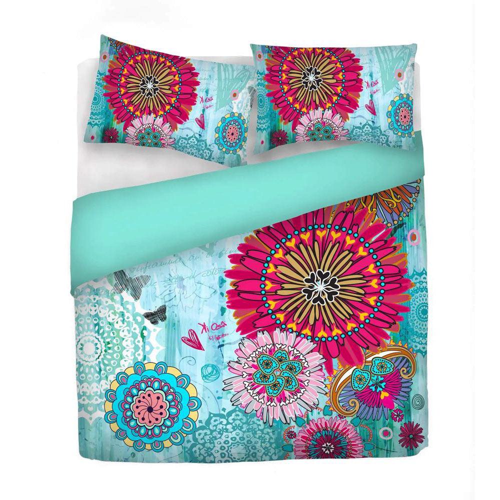 Kiosa Parure Copripiumino Matrimoniale in Cotone kio655 B66 - Passarelli Biancheria