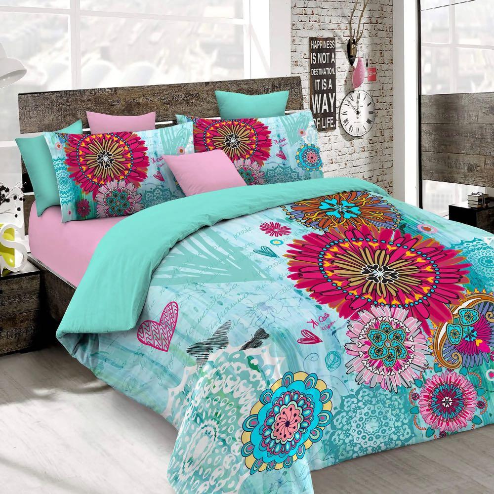 Kiosa Parure Copripiumino Matrimoniale in Cotone kio655 B66 - Passarelli Biancheria