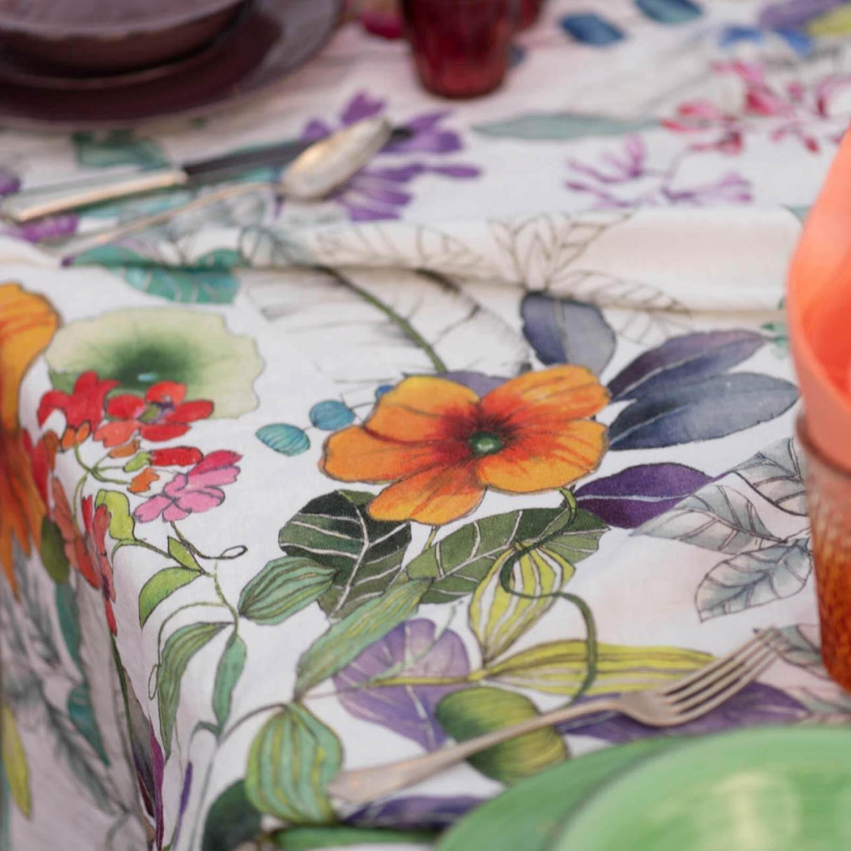 Tessitura Toscana Telerie Tovaglia da Tavola in 100% Canapa Maui - Varie Dimensioni - Passarelli Biancheria