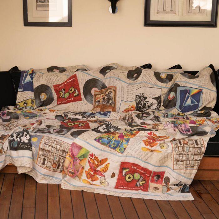 Tessitura Toscana Telerie Mezzero Vinile Dischi - Varie Dimensioni - Passarelli Biancheria