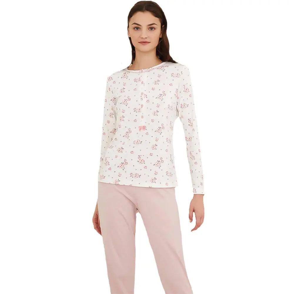 Noidinotte Pigiama da Donna Caldo Cotone FA7140 S30 - Passarelli Biancheria