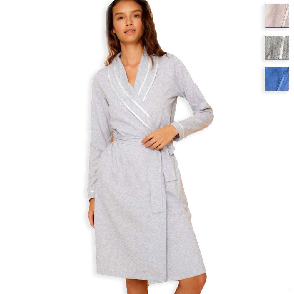 Noidinotte Vestaglia da Donna in Cotone Leggero Jersey GE2142 S24 - Passarelli Biancheria