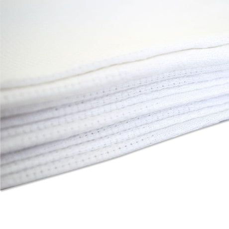 Vittoria Confezioni di 6 Ospiti in Puro Cotone colore Bianco D44 - Passarelli Biancheria