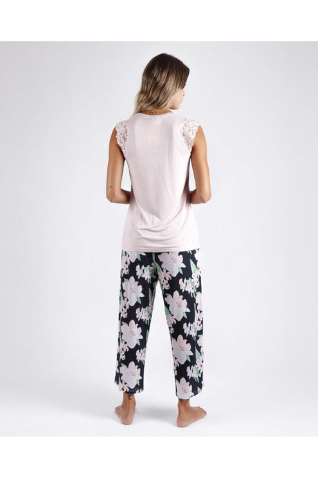 Admas Pigiama Estivo da Donna Smanicato Pantalone Lungo 55888 S25 - Passarelli Biancheria