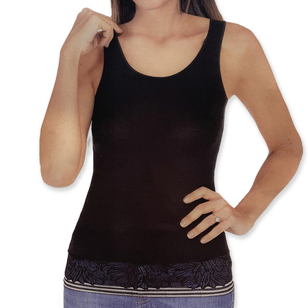 Antonella Canottiera Sotto Giacca da Donna con Profilo in Pizzo 63323 S18 - Passarelli Biancheria