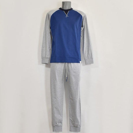 Jamas Pigiama Uomo Cotone Leggero Maniche Lunghe EJ2034 S40 - Passarelli Biancheria