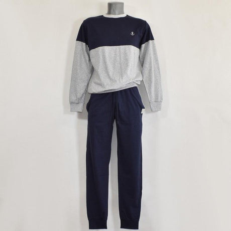 Jamas Pigiama Uomo Cotone Leggero Maniche Lunghe EJ2038 S40 - Passarelli Biancheria