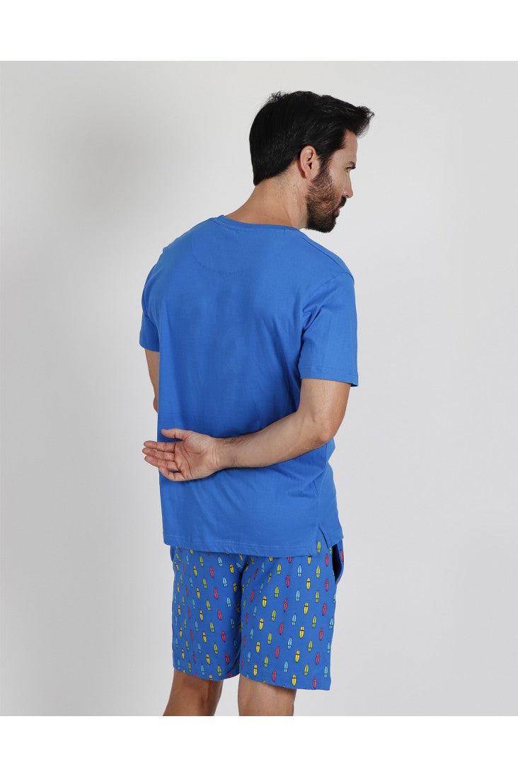 Admas Pigiama Corto Maniche Corte da Uomo Surf 55292 S22 - Passarelli Biancheria