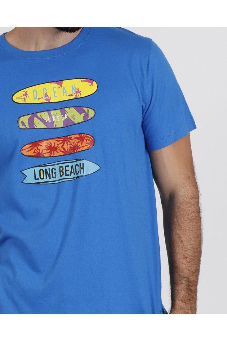 Admas Pigiama Corto Maniche Corte da Uomo Surf 55292 S22 - Passarelli Biancheria