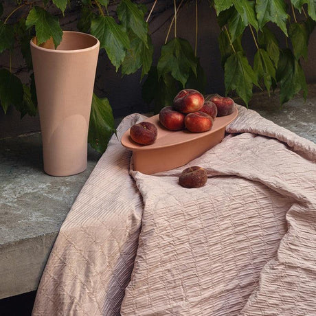 Fazzini Copriletto Estivo Matrimoniale in Cotone Jacquard Plissè S150 - Passarelli Biancheria