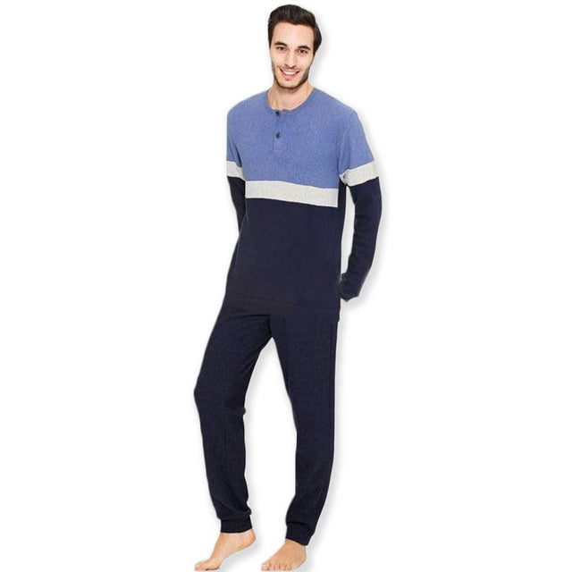 Ragno Pigiama Uomo Invernale Punto Milano Girocollo N26201 S28 - Passarelli Biancheria