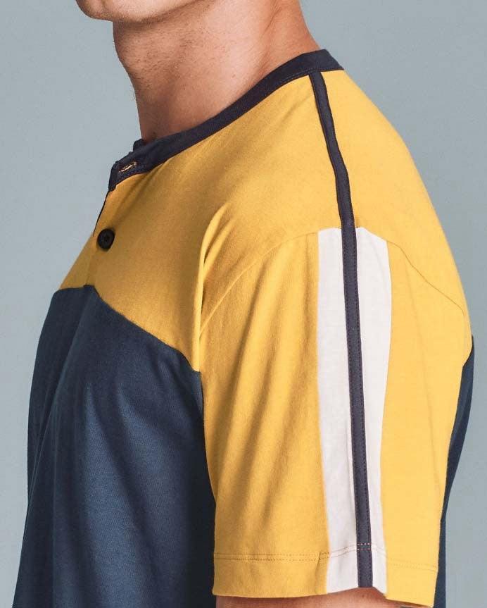 Ragno Pigiama Corto Maniche Corte da Uomo collo Serafino U087ND S18 - Passarelli Biancheria