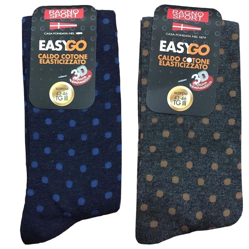 Ragno Calza Lunga da Uomo in Caldo Cotone Fantasia 09339S S34 - Passarelli Biancheria