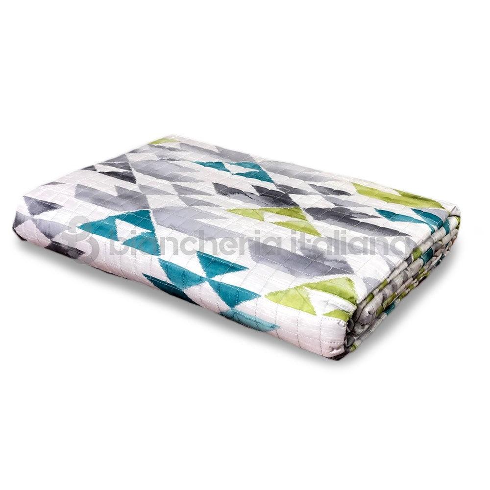 Riviera Copriletto Trapuntato Stampato per Letto Singolo Manhattan D34 - Passarelli Biancheria